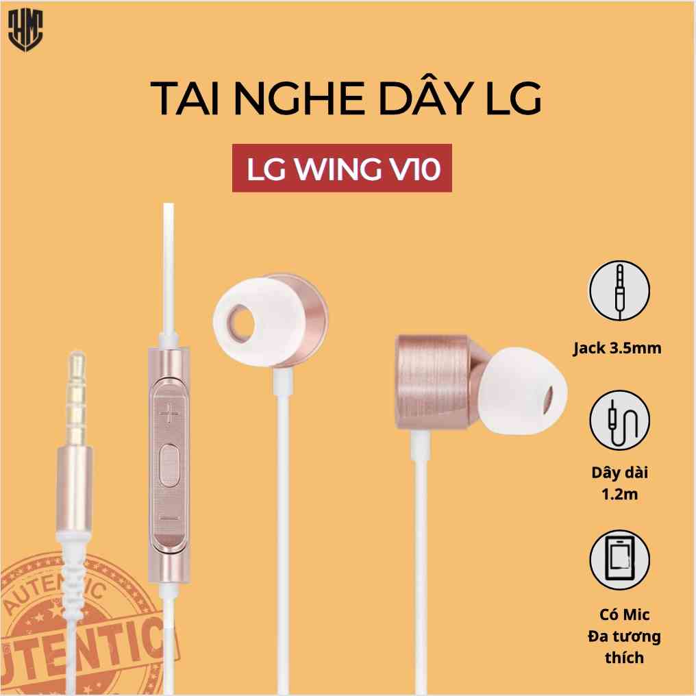 Tai Nghe LG V10 QuadBeat 3 Tuned By AKG- Âm thanh sống động, chất lượng tuyệt vời || Hàng chính hãng, Bảo hành 06 tháng