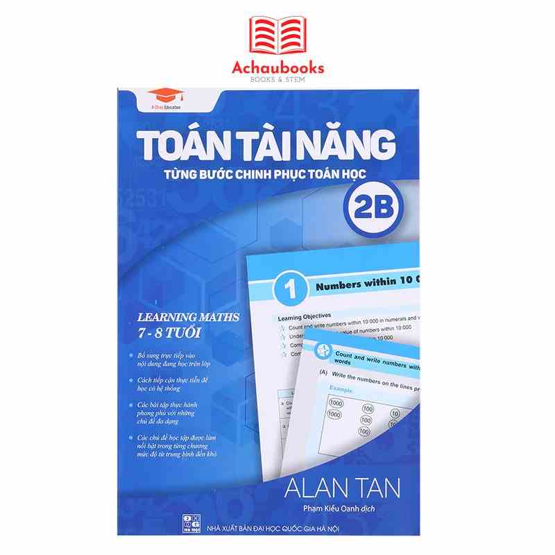 Sách: Toán Tài Năng 2B - Á Châu Books - Toán Lớp 2