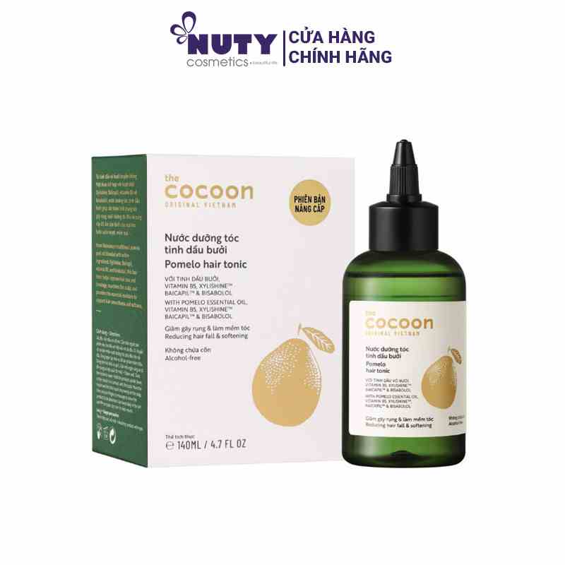 [ PHIÊN BẢN MỚI ] Nước Dưỡng Tóc Tinh Dầu Bưởi Cocoon (140ml)