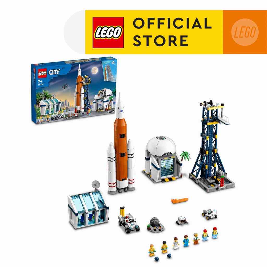 [Mã LIFEMC06DBAU giảm 50k đơn 350k] LEGO City 60351 Trạm Phóng Tên Lửa NASA (1010 chi tiết)