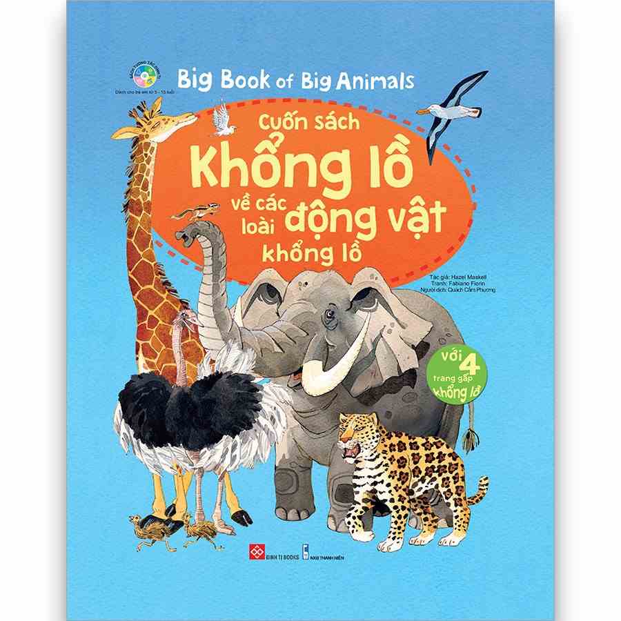 [Mã BMLTB35 giảm đến 35K đơn 99K] Sách - Big book - Cuốn sách khổng lồ về các loài động vật khổng lồ - đinh tị