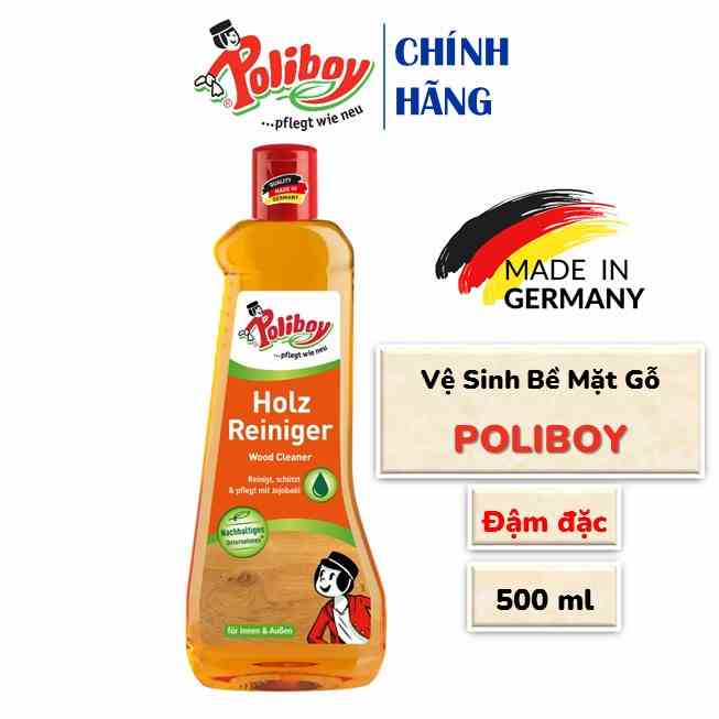 Dung Dịch Vệ Sinh Đồ Gỗ Nội Thất POLIBOY Kháng Bụi Bẩn, Ngăn Ngừa Mất Màu 500ml