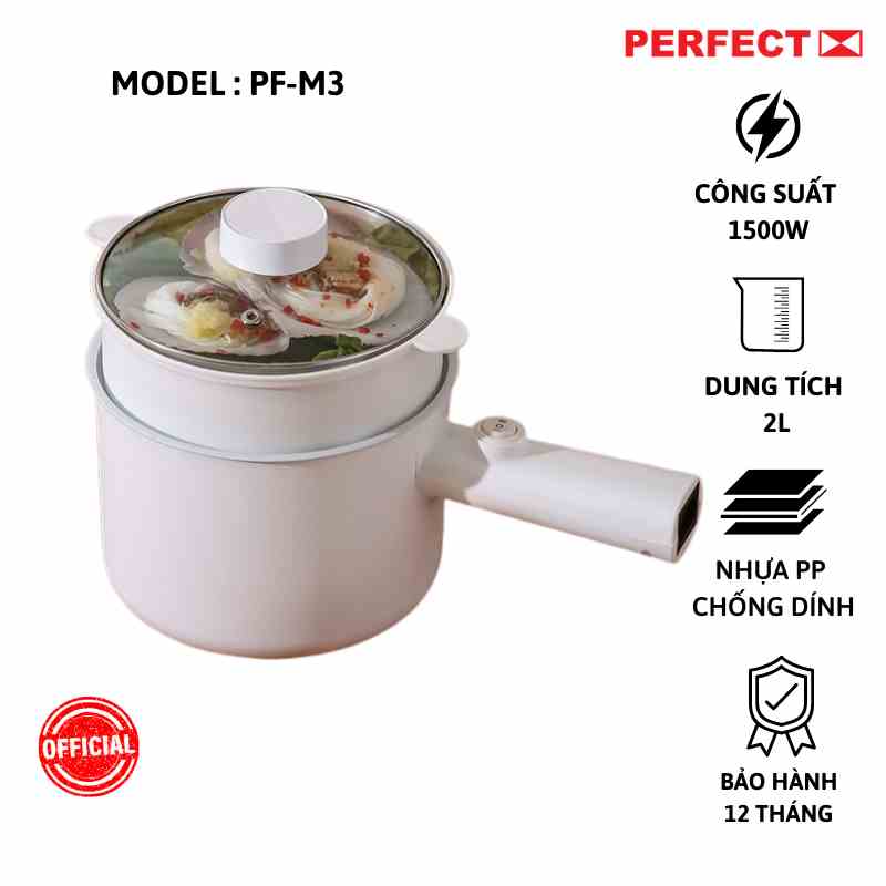 Ca Nấu Đa Năng Perfect PF-M3 Màu Trắng