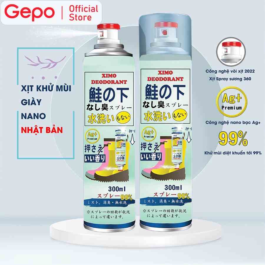 Bình xịt khử mùi hôi chân và làm sạch mùi giày Ximo cao cấp 300ml