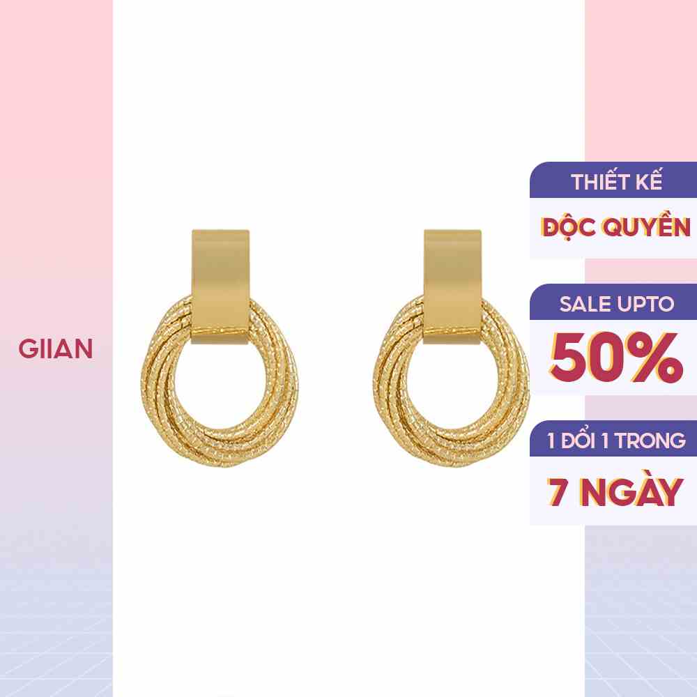 Cặp Bông Tai Khoen Tròn dành cho nữ - GIIAN - PK-BT-02