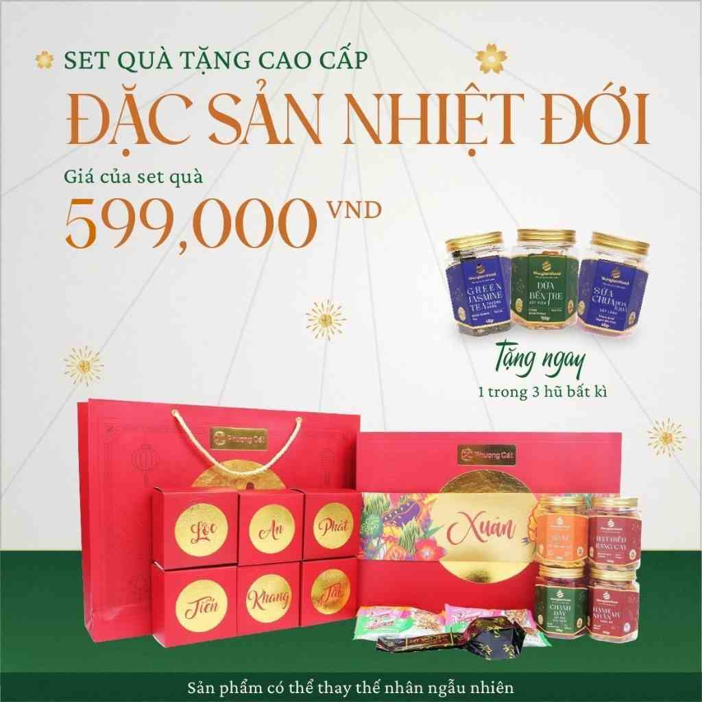 Set quà tặng đặc sản nhiệt đới Nonglamfood 6 hũ | Bộ quà tặng người thân, bạn bè, đối tác, doanh nghiệp