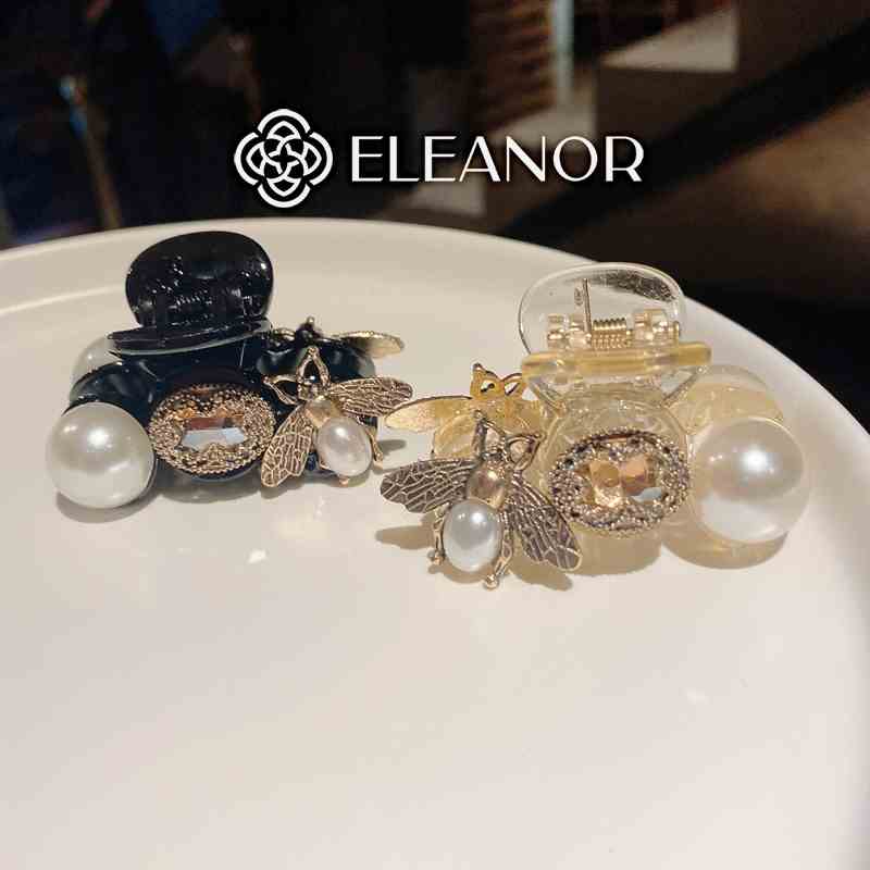 Kẹp tóc càng cua Eleanor Accessories hình con ong ngọc trai nhân tạo phụ kiện tóc 3436