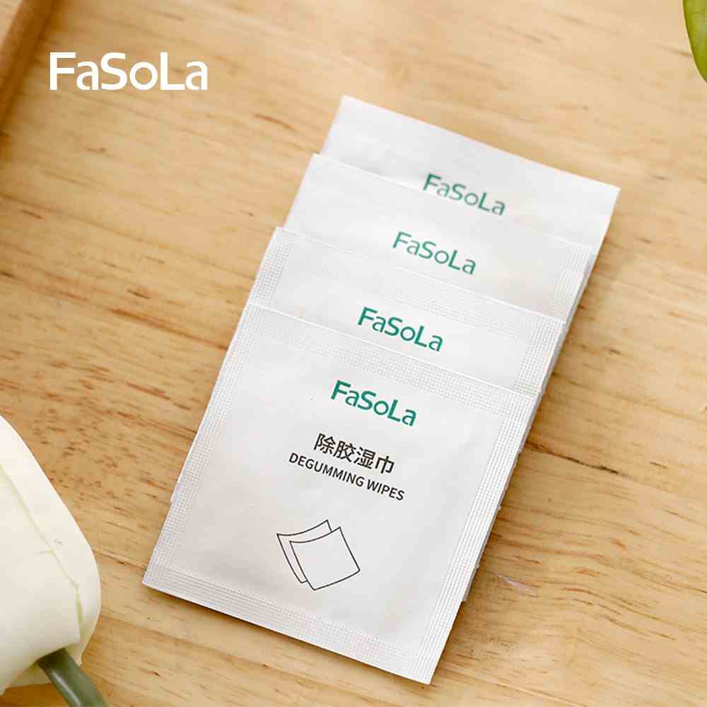 [Mã BMLTB200 giảm đến 100K đơn 499K] Miếng lau tẩy vết keo dính (hộp 30 miếng) FASOLA FSLDZ-482