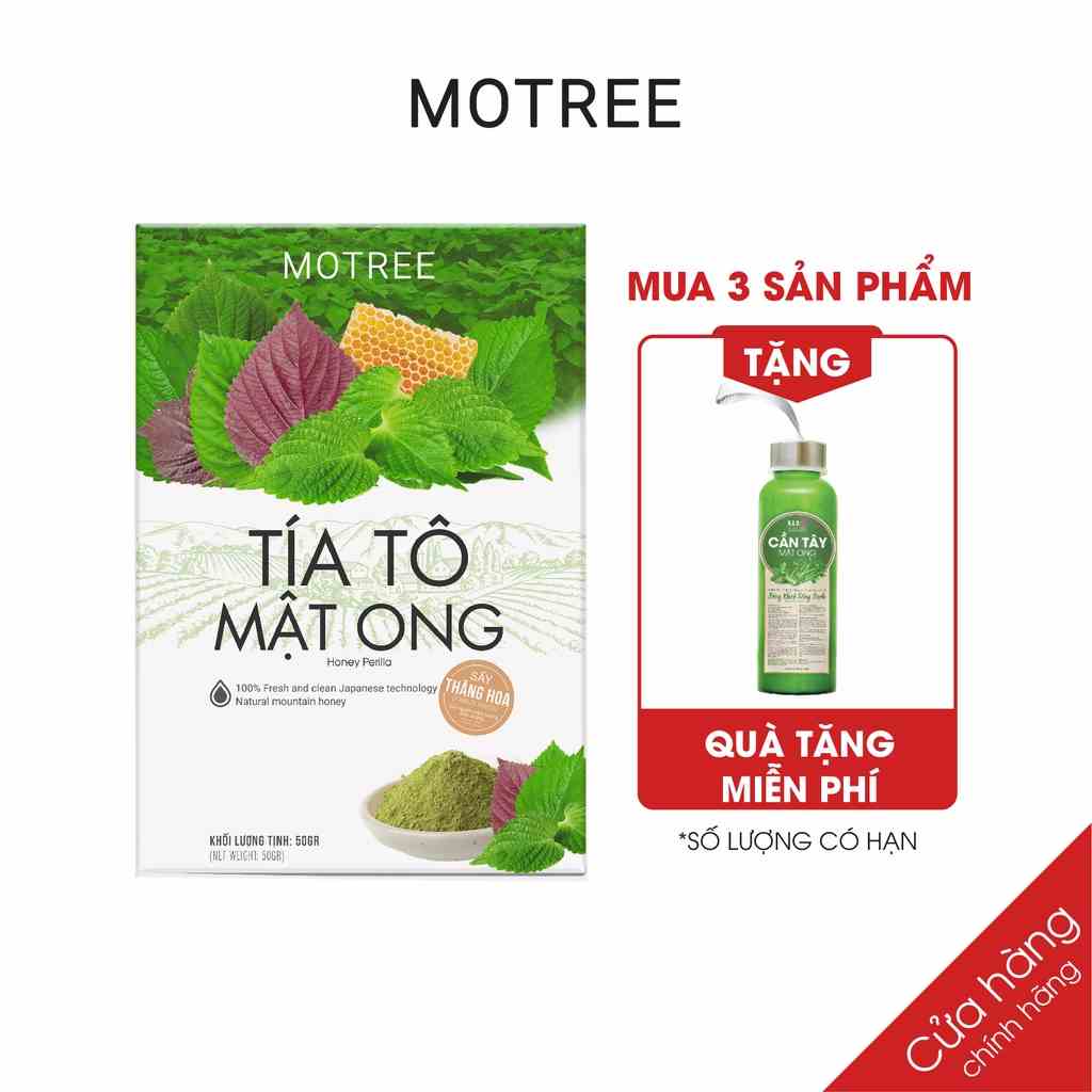 [Mã BMLTB200 giảm đến 100K đơn 499K] Bột tía tô mật ong MOTREE sấy thăng hoa công nghệ Nhật Bản 54gr