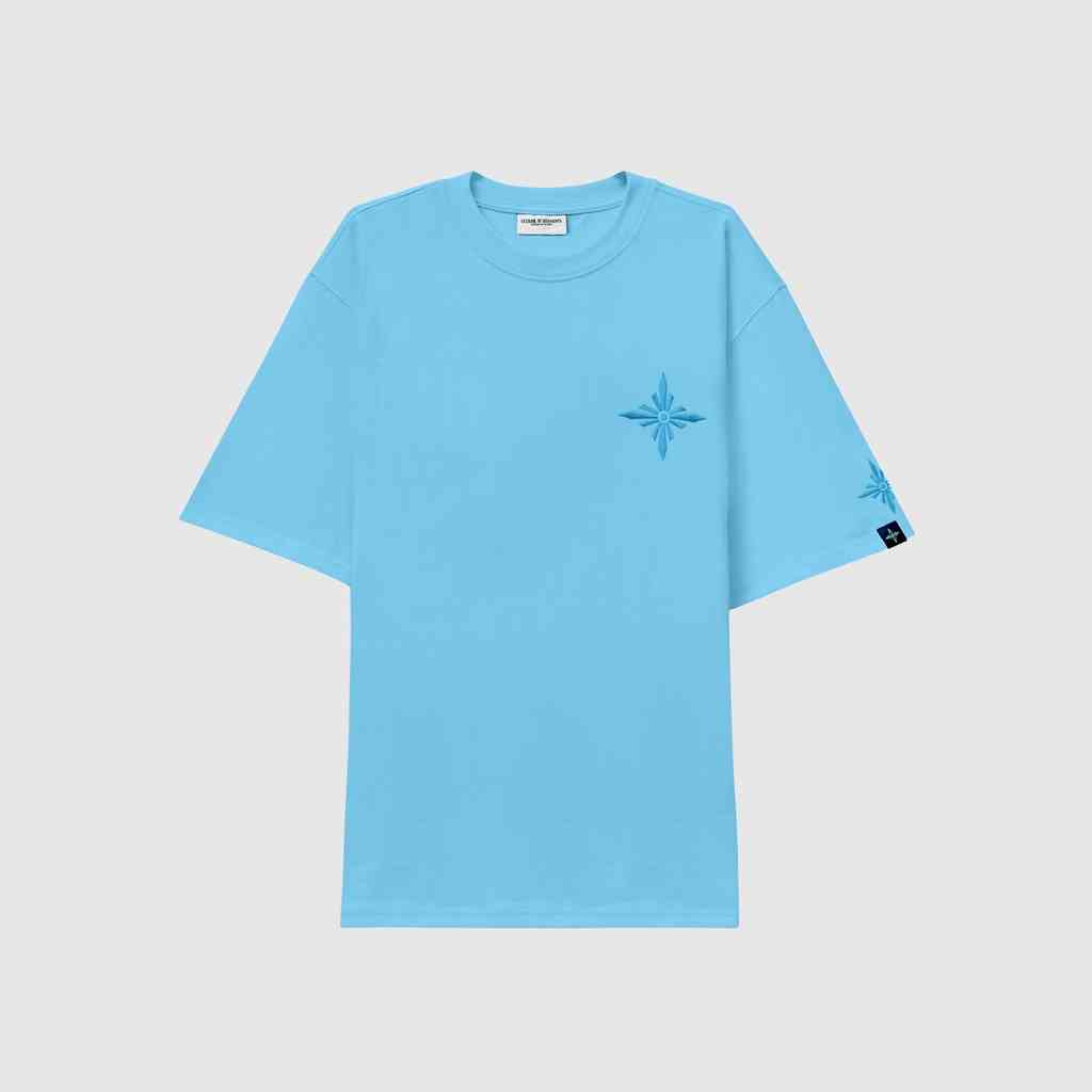 [Mã BMLTB200 giảm đến 100K đơn 499K] Áo thun Lesavril de Vetements Brilliante Turquoise Aquamarine