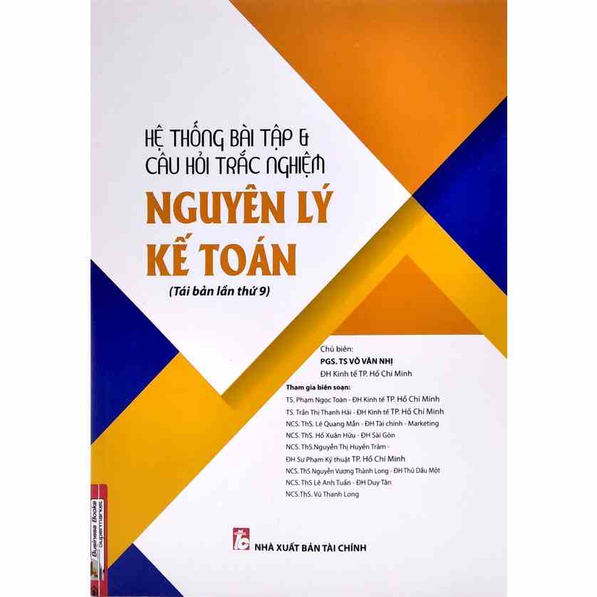 [Mã BMLTA35 giảm đến 35K đơn 99K] Sách - Hệ Thống Bài Tập & Câu Hỏi Trắc Nghiệm Nguyên Lý Kế Toán