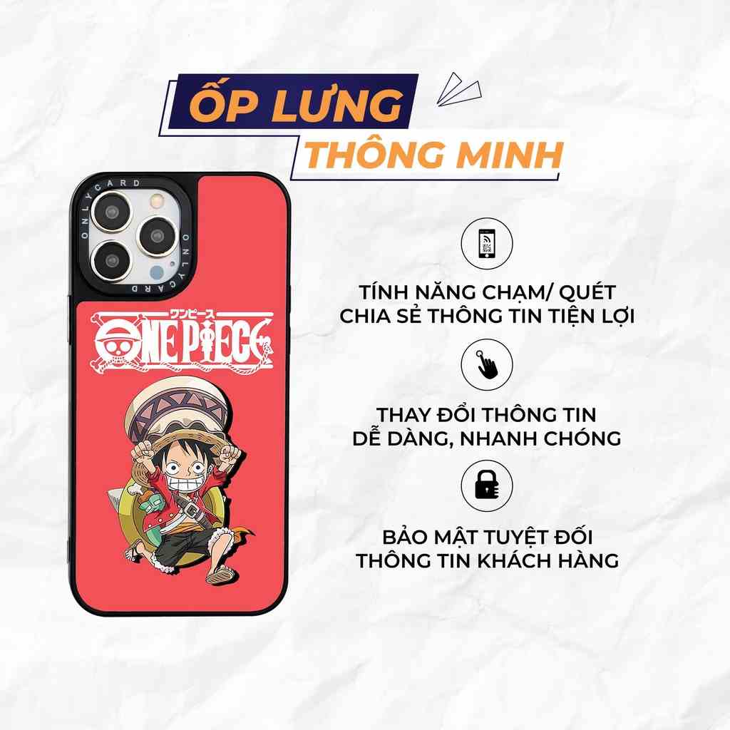 Ốp lưng thông minh ONLYCASE_LUFFY_06 Onlycard /Dành cho các dòng IPhone 7/7plus/8/8plus/x/xr/xs/11/12/13/pro/promax