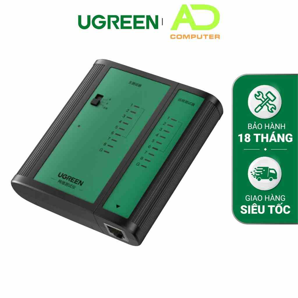 [Mã BMLT35 giảm đến 35K đơn 99K] Máy test cáp mạng UGREEN 10950 cao cấp - Hàng phân phối chính hãng - Bảo hành 18 tháng