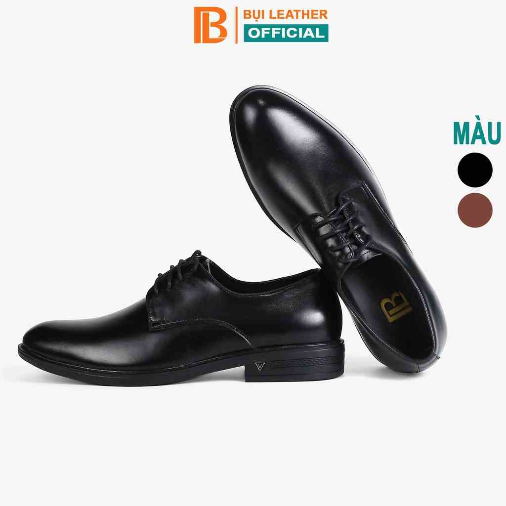 Giày nam Derby công sở da bò nappa cao cấp G113- Bụi leather- hộp sang trọng -Bảo hành 12 tháng