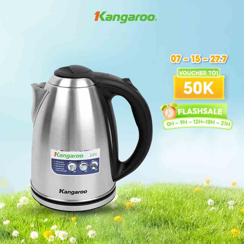 Bình đun siêu tốc Inox 2.0L Kangaroo KG20SK3