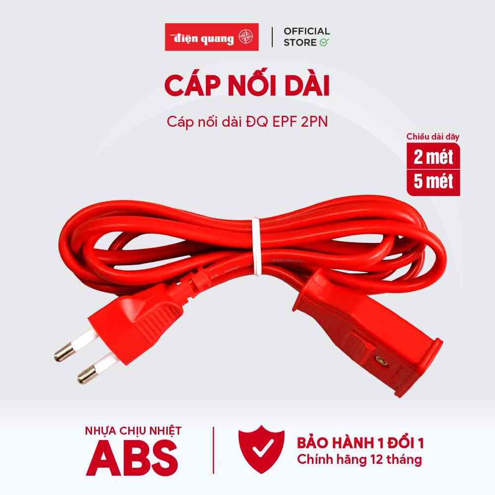 Cáp Nối Dài Điện Quang ĐQ EPF 2PN