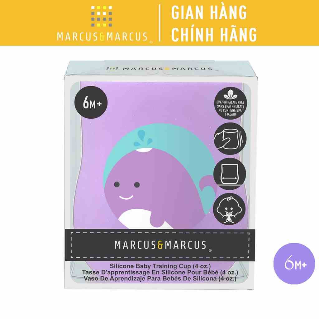 Ly tập uống nước silicon Baby Marcus & Marcus, từ 6 tháng – Willo (120ml)