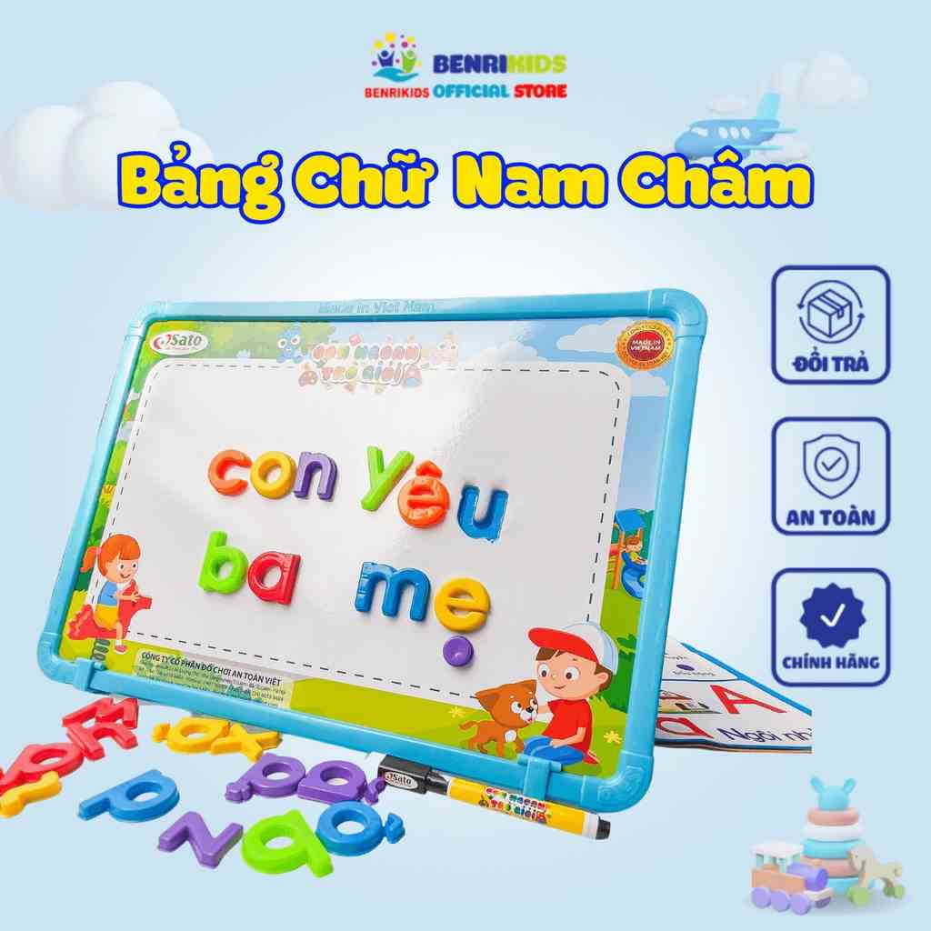 Bảng Nam Châm Học Chữ Cái Tiếng Việt Sato Kết Hợp Cho Chơi Con Rắn Vui Nhộn