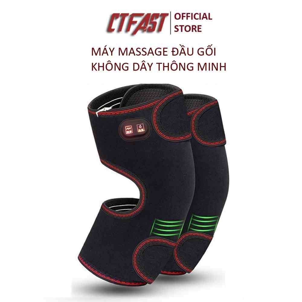 Máy massage đầu gối không dây thông minh CTFAST hỗ trợ điều trị đau khớp gối, công nghệ nhiệt hồng ngoại