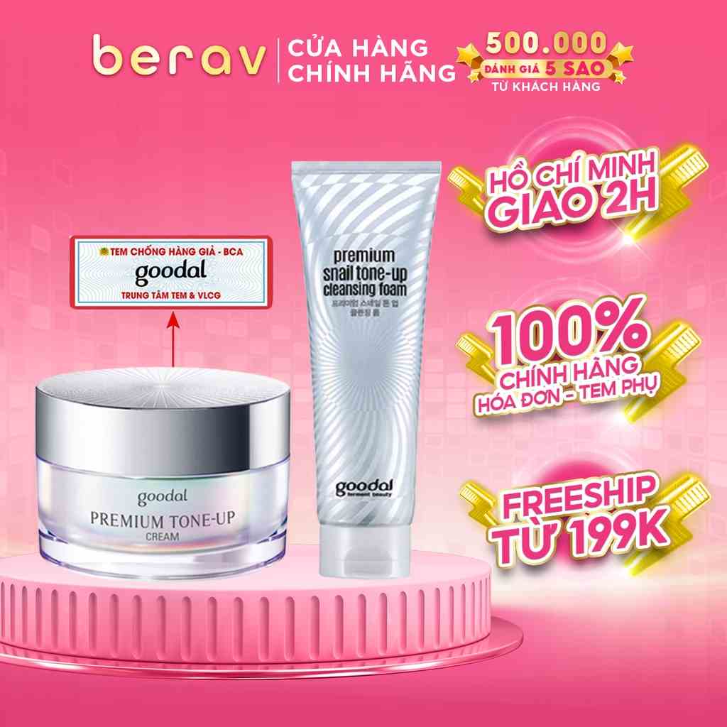 Kem Dưỡng Ốc Sên Trắng Da Và Nâng Tone Da Tức Thì Goodal Premium Snail Tone-Up Cream 10ml/30ml (MẪU MỚI)