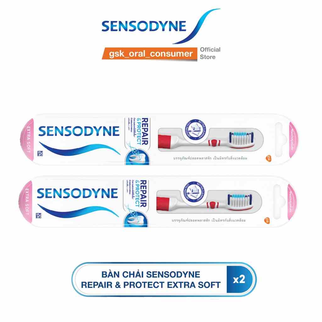 Bộ 2 Bàn chải đánh răng Sensodyne Repair & Protect Extra Soft