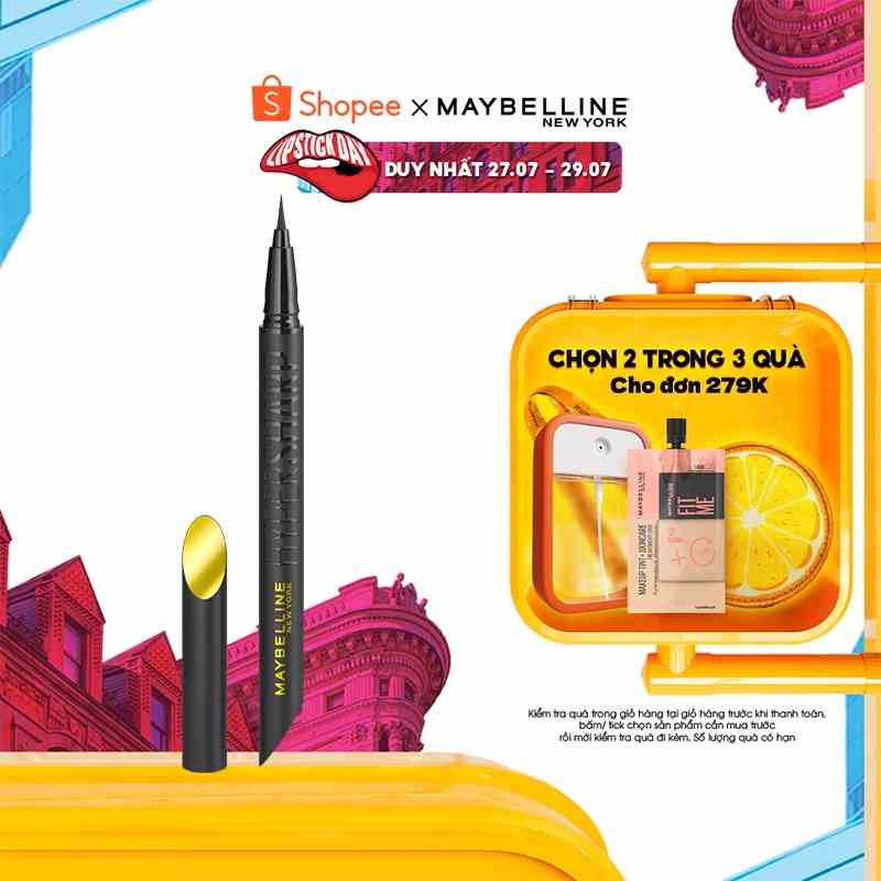 Bút Kẻ Mắt Nước Siêu Sắc Mảnh Maybelline New York Hyper Sharp Liner Extreme 0.4g