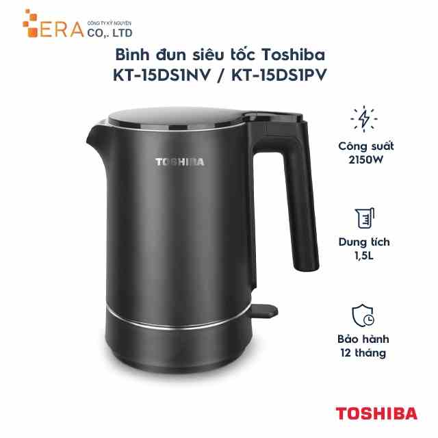 Ấm đun siêu tốc Toshiba KT-15DS1NV