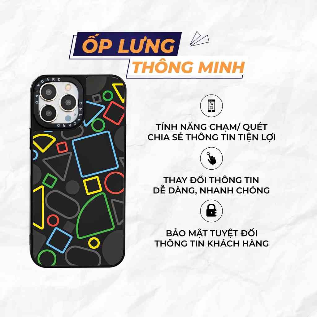 Ốp lưng Onlycard_Neon_08/Dành cho các dòng IPhone 7/7plus/8/8plus/x/xr/xs/11/12/13/pro/promax