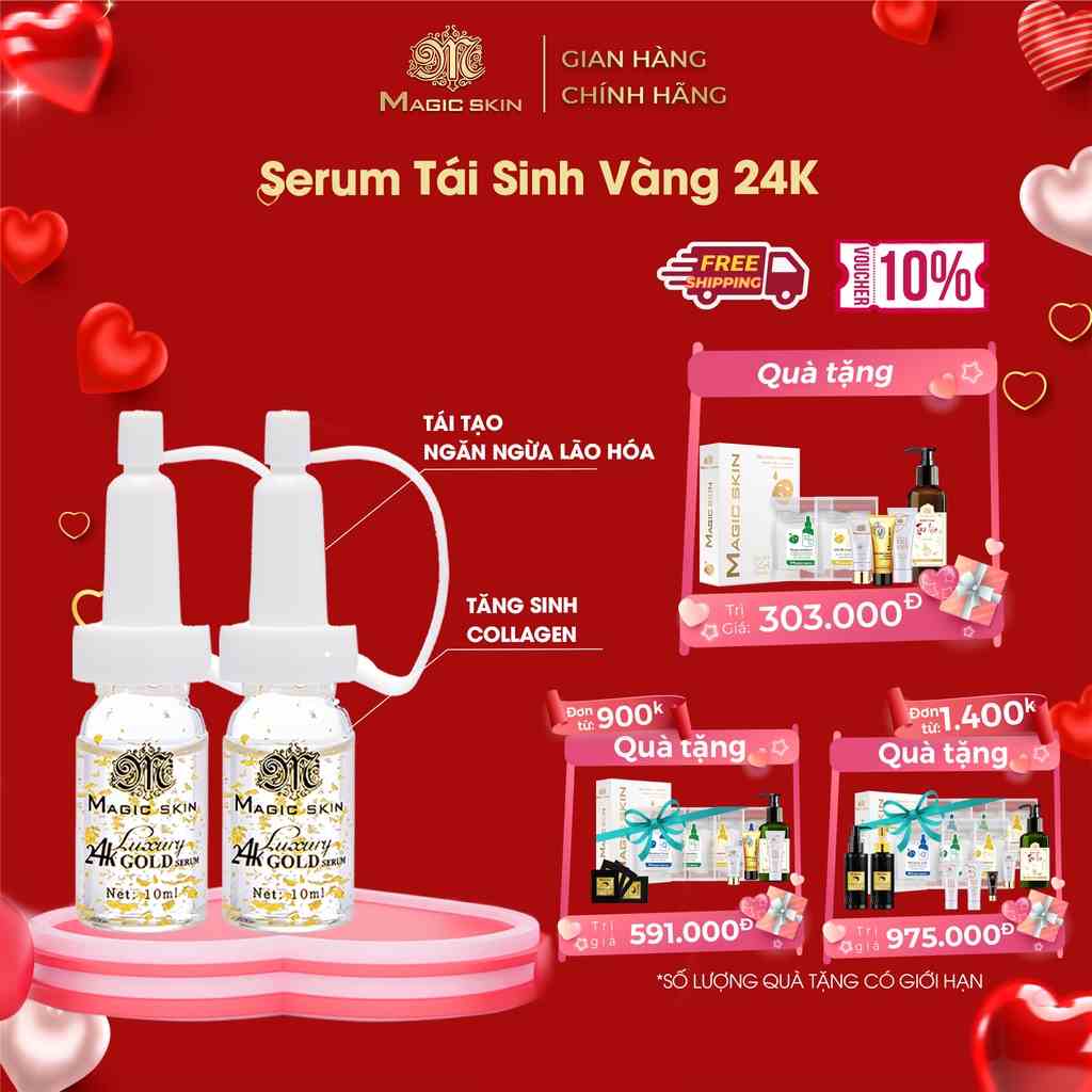 Serum dưỡng da Magic Skin tinh chất vàng Luxury 24k Gold Serum 20ml