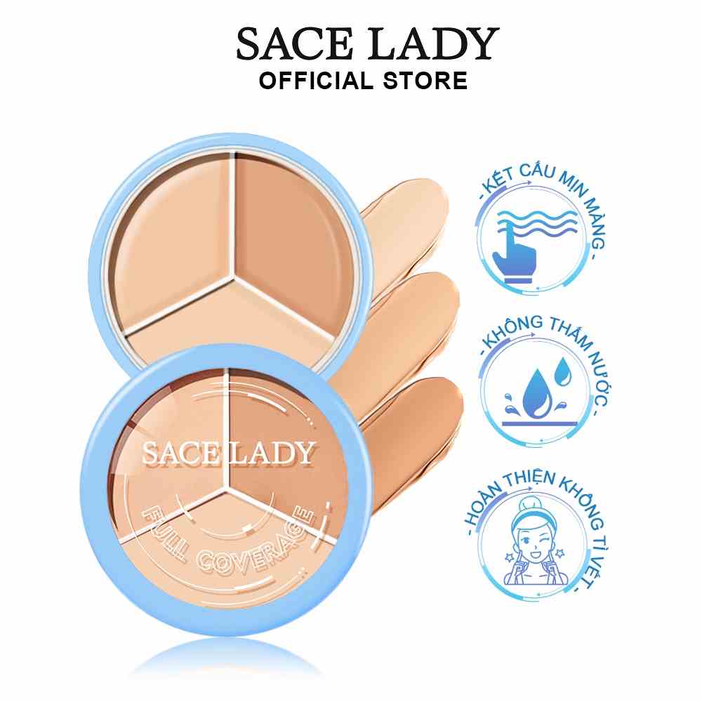 Kem che khuyết điểm SACE LADY&MINIMELI trang điểm làm đẹp 15g chất lượng cao