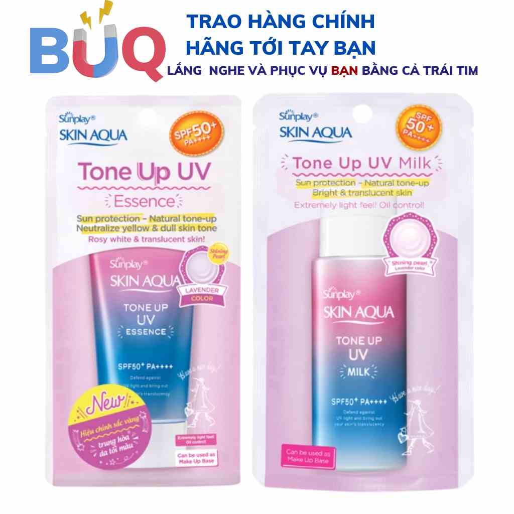 Tinh chất chống nắng hiệu chỉnh sắc da Sunplay Skin Aqua Tone Up Uv Lavender Spf50+ Pa++++ 50g