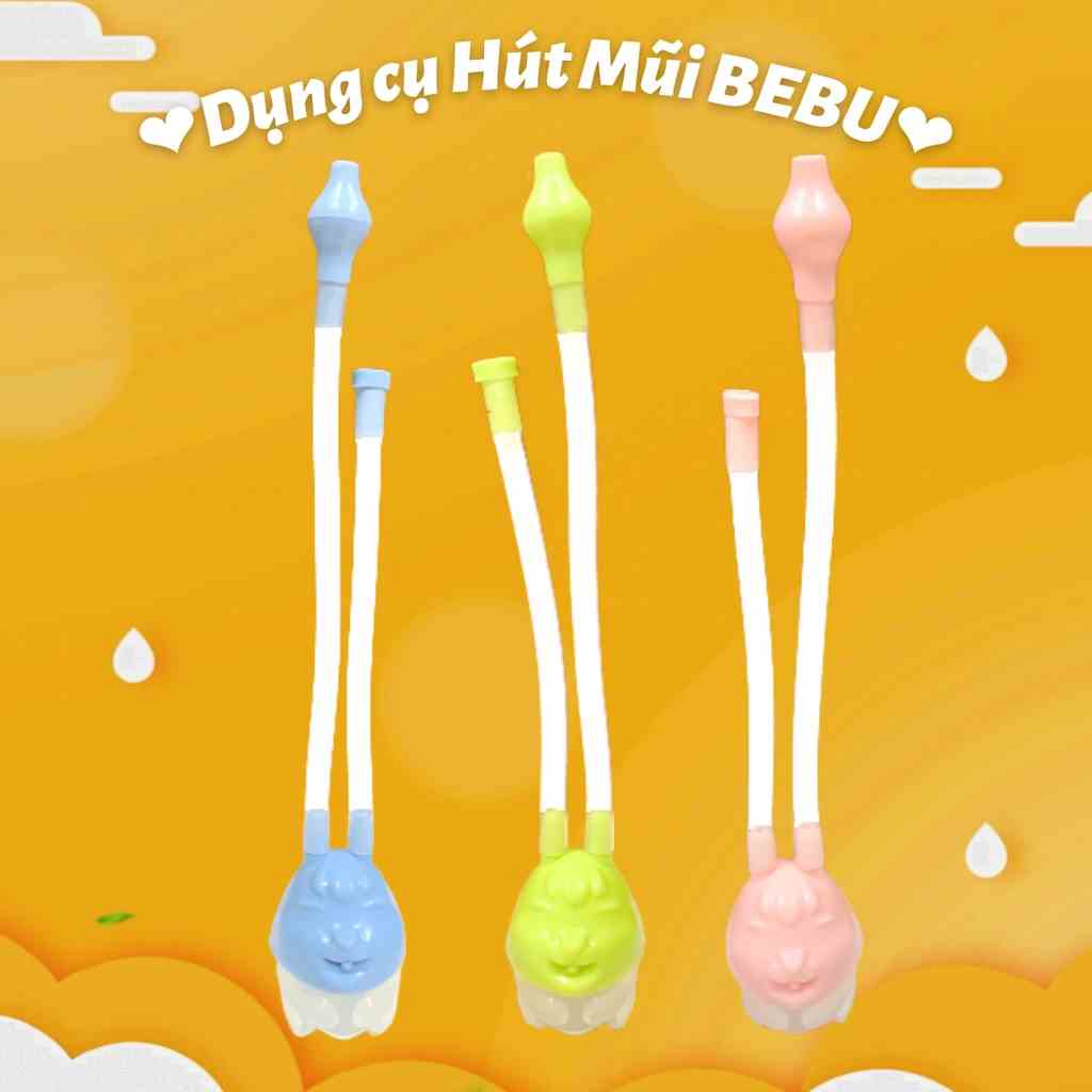 [Mã BMTTC60K giảm đến 60K đơn 50K] DỤNG CỤ HÚT MŨI CHO BÉ HÌNH THỎ CUTE (HÚT MŨI)