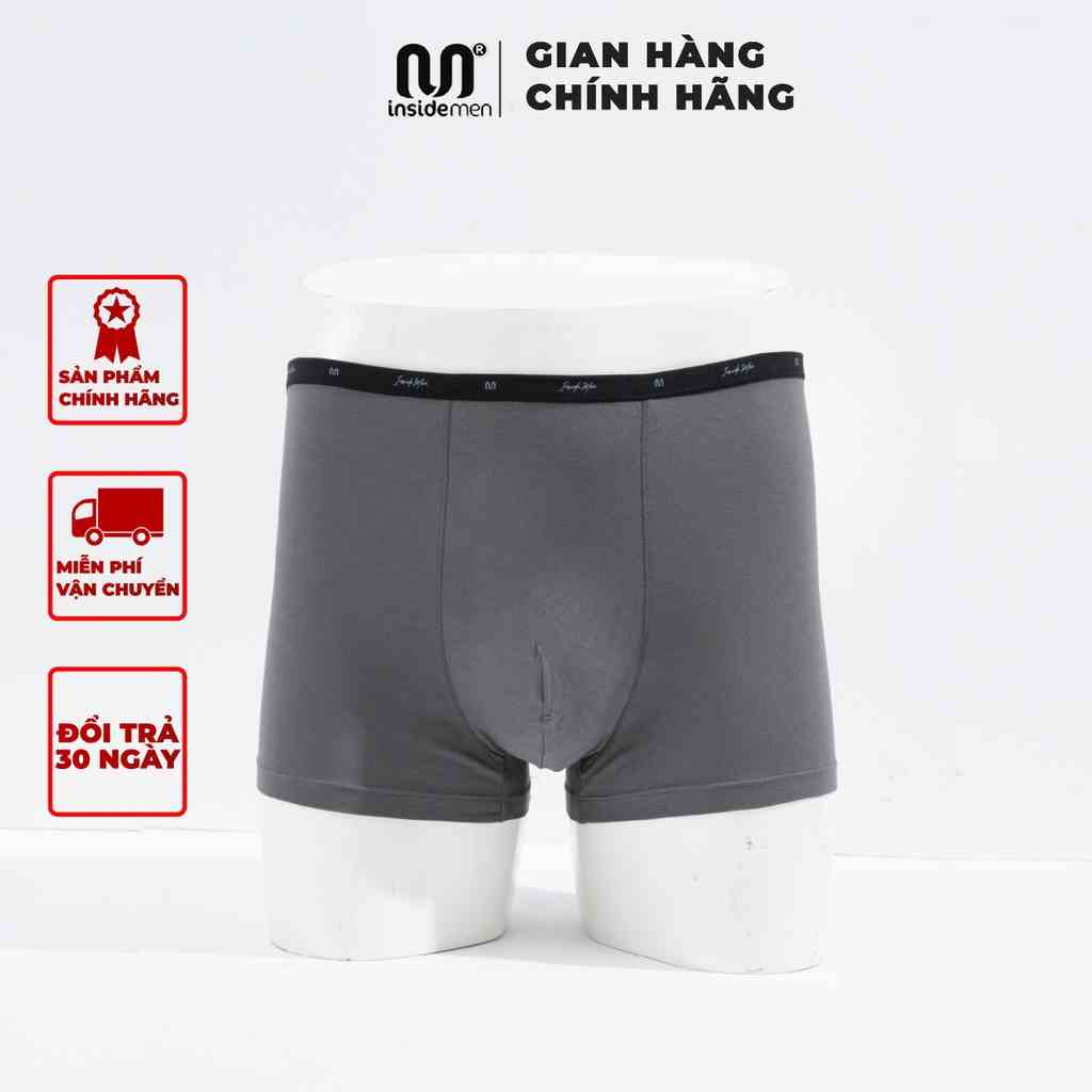 Quần lót nam kiểu Boxer INSIDEMEN vải Bamboo tự nhiên kháng khuẩn thông hơi chất liệu mềm mịn bền đẹp thoáng mát IBX018