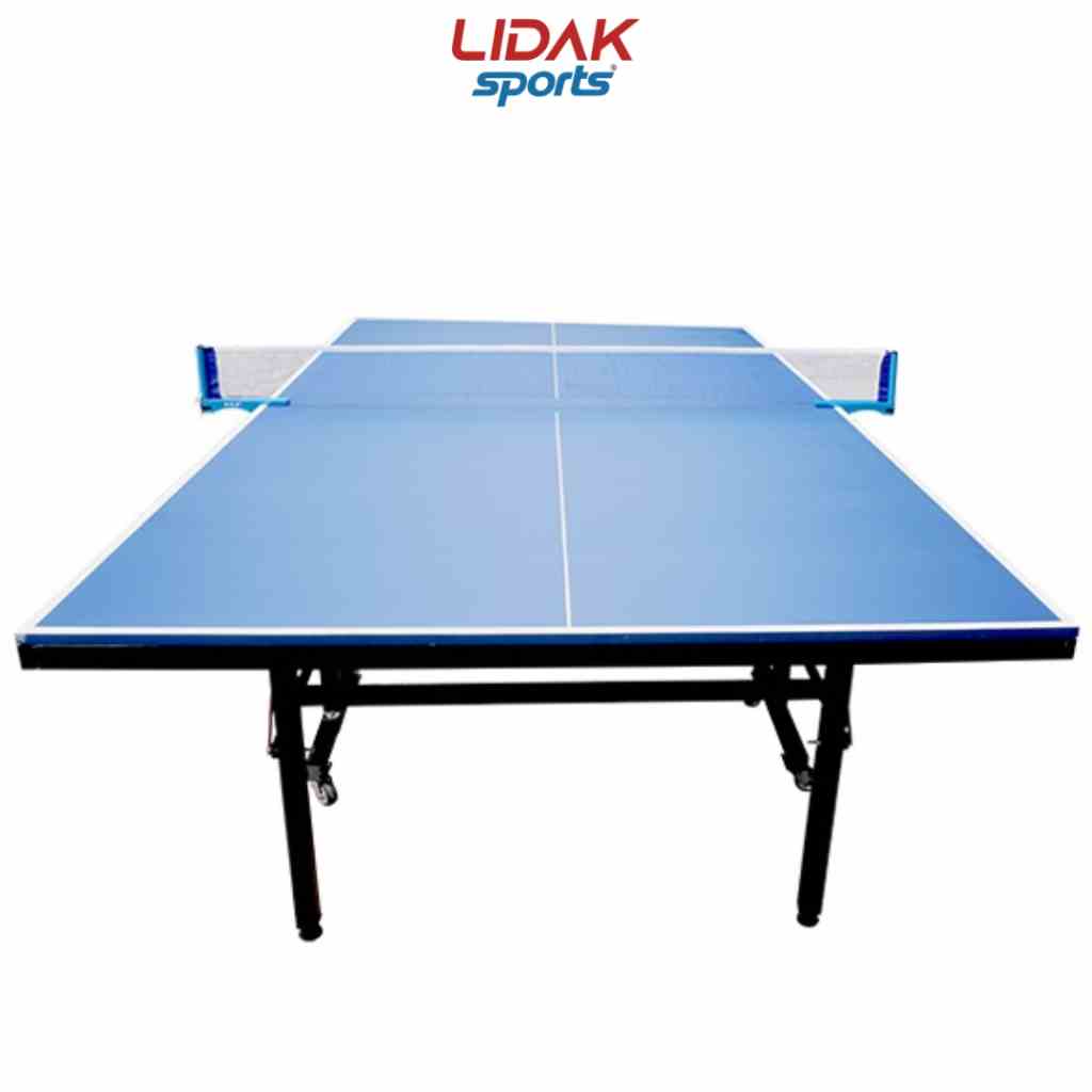 Bàn bóng bàn MDF 01 mặt bàn 18ly chân bàn sơn tĩnh điện gấp gọn di chuyển bằng bánh xe - LIDAK SPORT