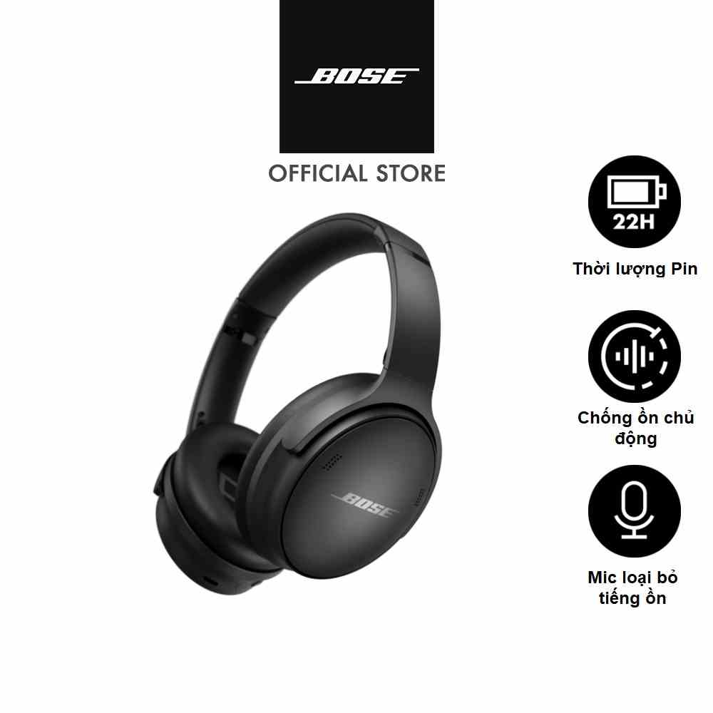 Tai nghe không dây Bose Quietcomfort 45 [CHÍNH HÃNG] Ba Cấp Độ Khử Tiếng Ồn | Kết Nối Bluetooth