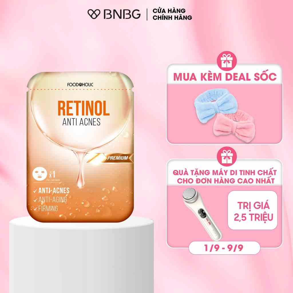 Mặt Nạ Retinol Giảm Mụn, Tái Tạo Da Foodaholic Retinol Anti Acnes Mask 23ml