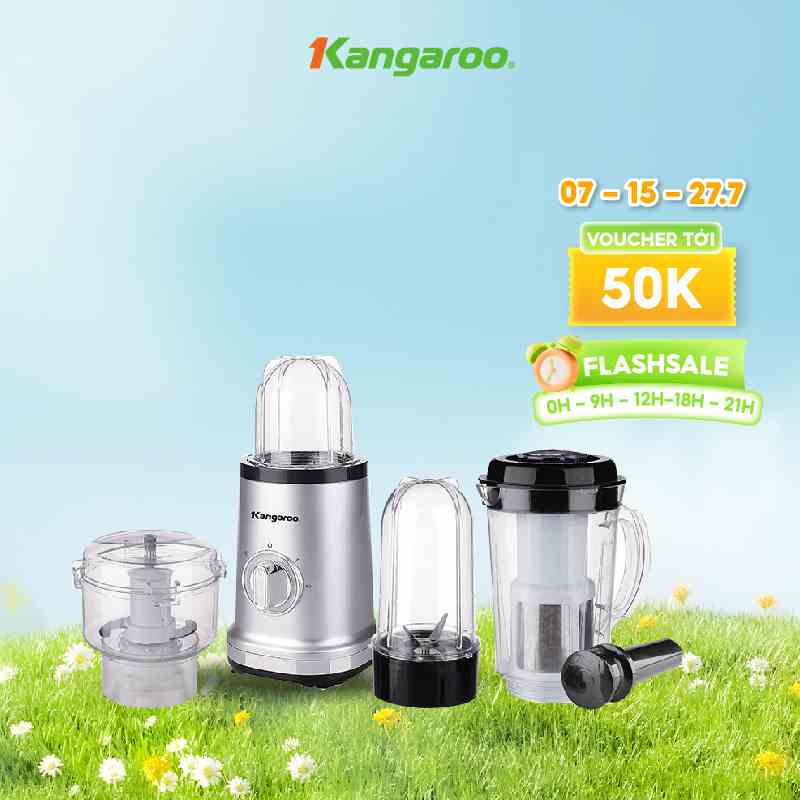 [Mã ELHA22 giảm 6% đơn 300K] Máy xay sinh tố 4 cối đa năng Kangaroo KG4B2