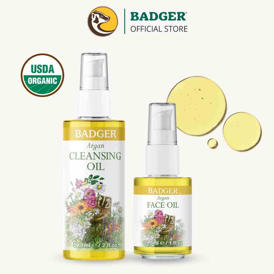 Combo chăm sóc da Argan Oil Face Care BADGER