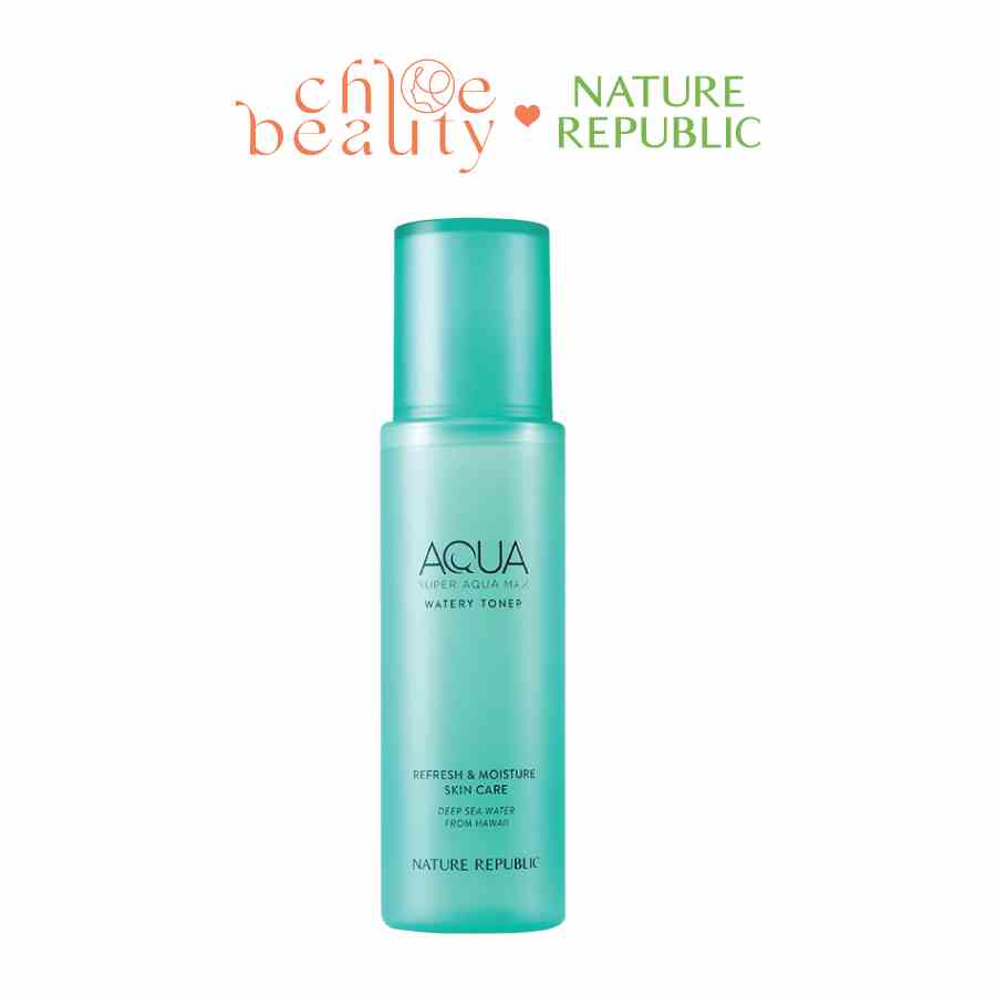 [Mã BMLTA35 giảm đến 35K đơn 99K] Nước cân bằng da cấp ẩm NATURE REPUBLIC Super Aqua Max Watery Toner 150ml