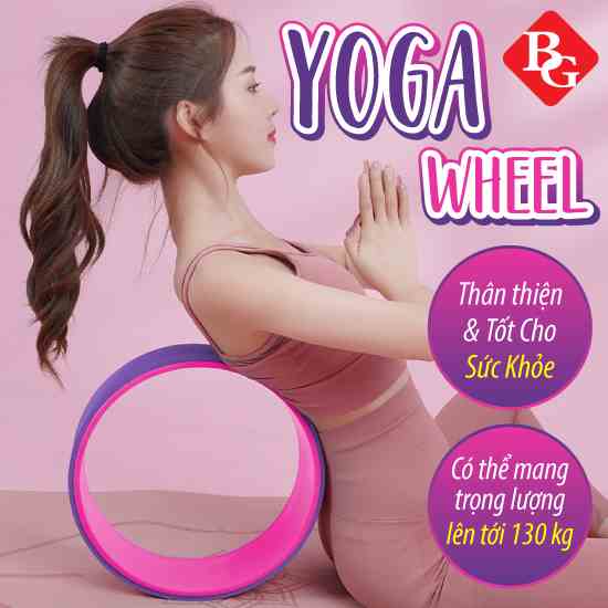 BG-Vòng Tập Yoga, Vòng Yoga Pilates Nhựa ABS Tập Lưng Cao Cấp Chính Hãng Yoga Wheel