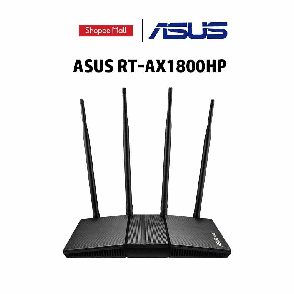 [Mã ELCL7 giảm 7% đơn 300K] Router ASUS RT-AX1800HP Wifi 6 AX1800 2 băng tần