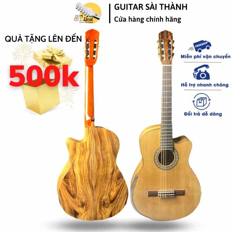 Đàn Guitar Classic Mã ST-CD2 Gỗ Điệp Vát Bavel Nguyên Tấm Chính Hãng ST.Real Guitar Sài Thành