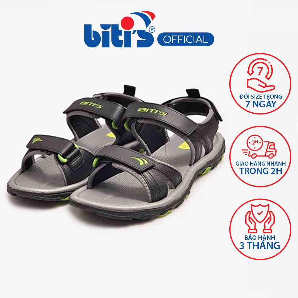 [Mã FA10K28 giảm đến 10k đơn 99k] Sandal Si Cao Su Nam Bitis DRM042600XAM (Xám)