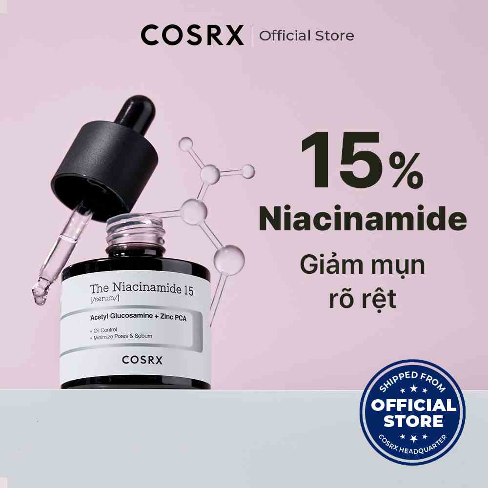 Tinh chất COSRX Niaciamide 15% 20ml chăm sóc toàn diện cho da mụn