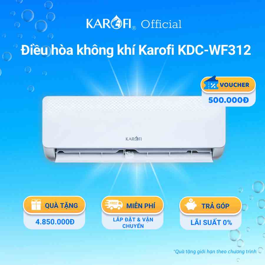 Điều hòa không khí công nghệ 4 tự động Karofi KDC-WF312 - Lắp đặt miễn phí toàn quốc