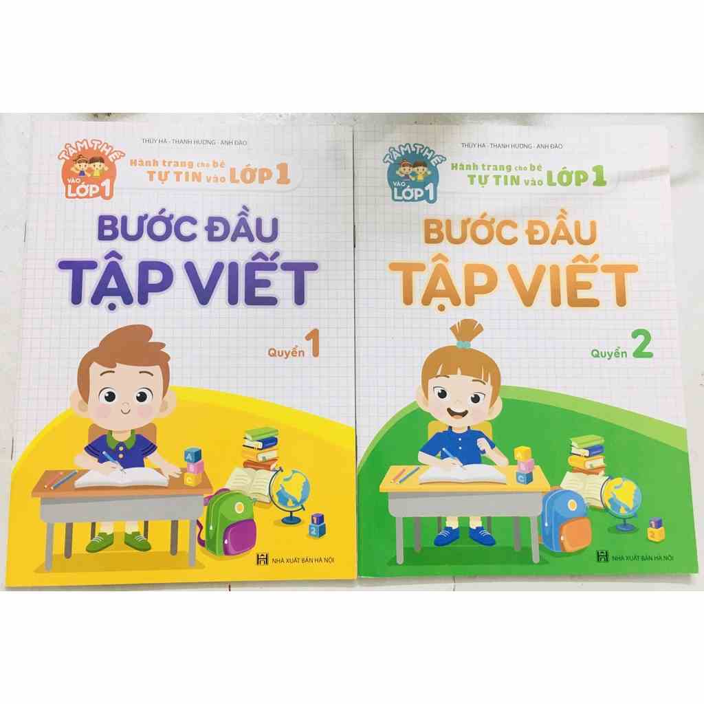 Sách :Bộ 2 cuốn Bước đầu tập viết - Hành trang cho bé tự tin vào lớp 1