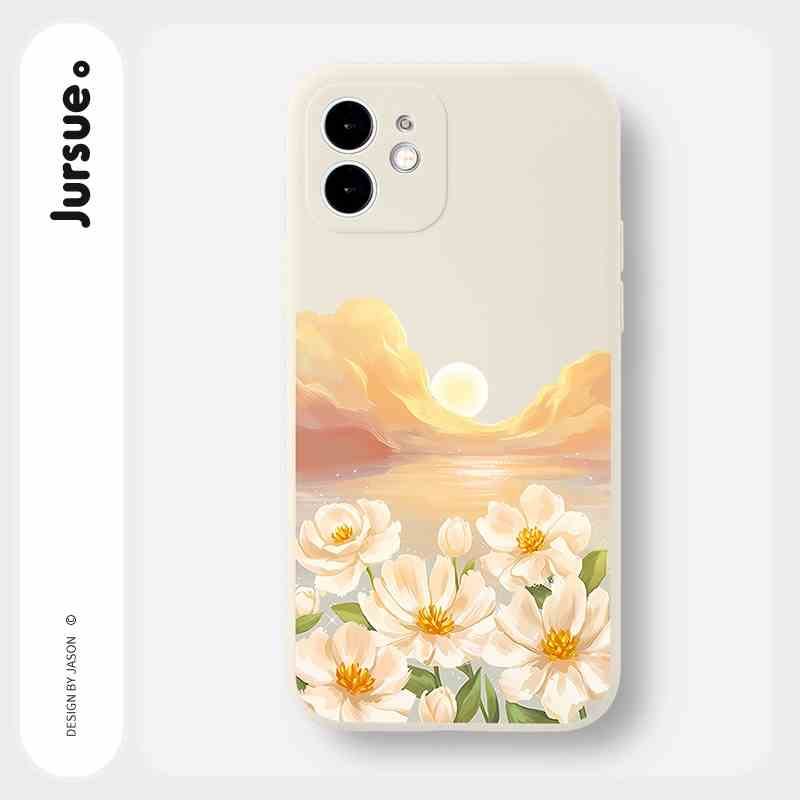 Ốp lưng JURSUE mềm chống sốc hình độc lạ dễ thương đẹp Cho iPhone 14 13 12 11 Pro Max SE 2020 X XR XS 8 7 ip 6S 6 Plus Y3050