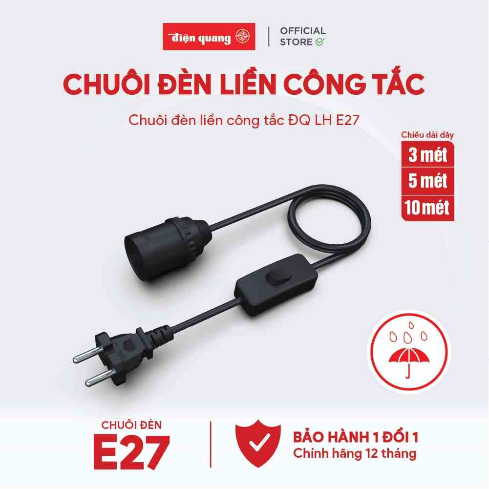 Chuôi đèn liền công tắc Điện Quang ĐQ LH E27