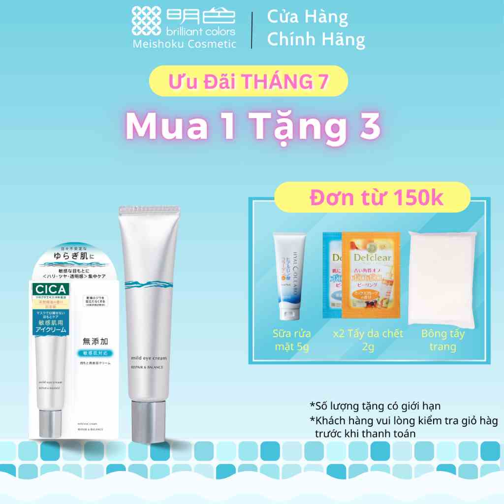 Kem Mắt Chăm Sóc Da Nhạy Cảm Meishoku Repair & Balance Mild Eye Cream 20g