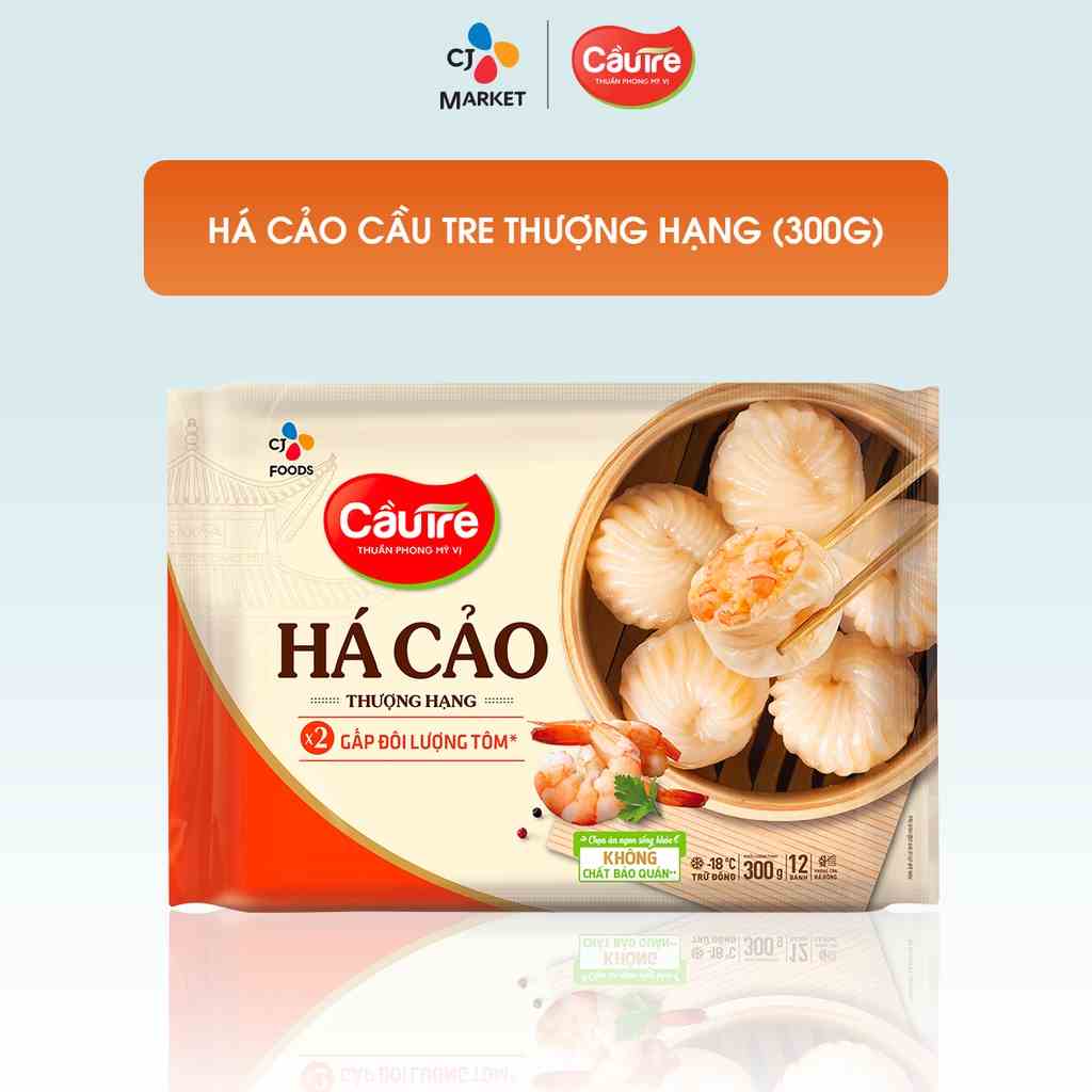 [Mã BMLTA35 giảm đến 35K đơn 99K] [HCM] Bánh Há cảo Cầu Tre Thượng Hạng nhân Tôm 300g